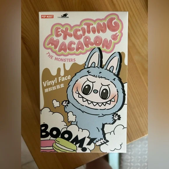 POP MART Labubu Exciting Macaron Series - Sesame Bean (Best Offer) - Picture 1 of 9